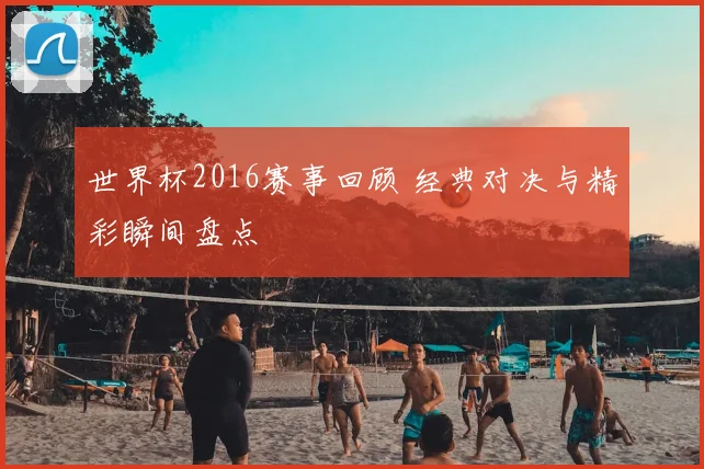 世界杯2016赛事回顾 经典对决与精彩瞬间盘点